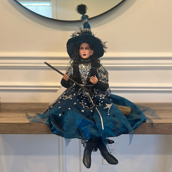 Spooky Night Other - Vintage Halloween Luxurious Whimsical Witch Doll by Spooky Night